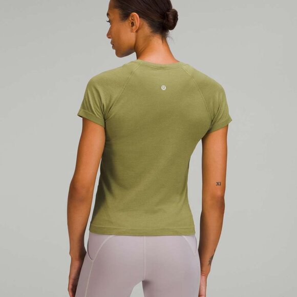 NWT Lululemon Swiftly Tech Short Sleeve 2.0 *Race, Sz 6, Bronze Green - Picture 2 of 7